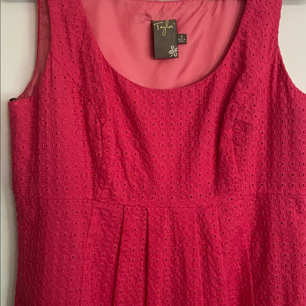 Women’s Taylor Pink eyelet dress